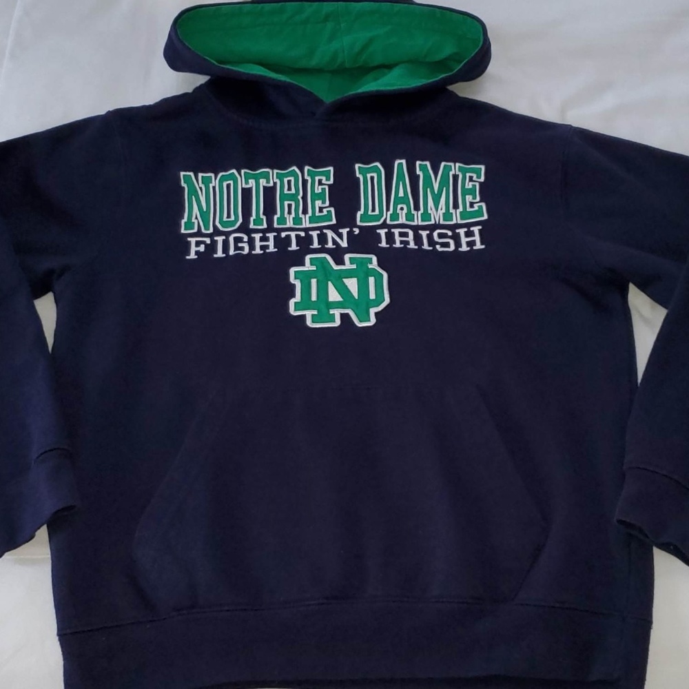 Notre Dame Fightin' Irish Youth Hooded Pullover Size Small-8/10